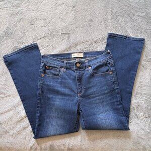 GAP 1969 High Rise Flare Jeans in Denim Blue